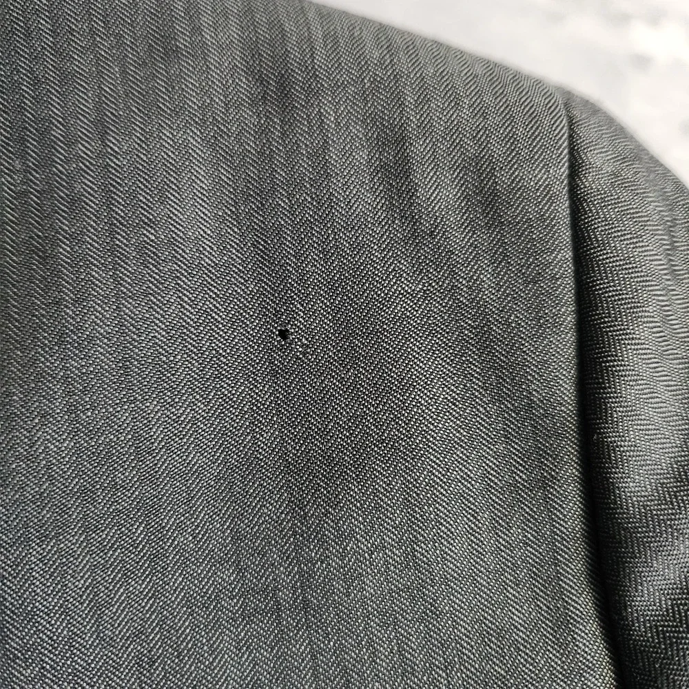 New Hugo Boss Pasini2 Movie2 Grey Virgin Wool Blazer Suit Jacket 42R Flaw